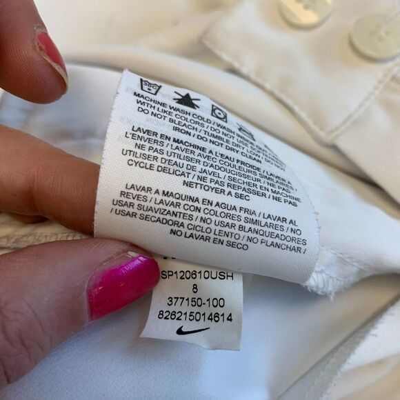 NIKE Golf Ivory White Shorts Sz 8 - Picture 7 of 7